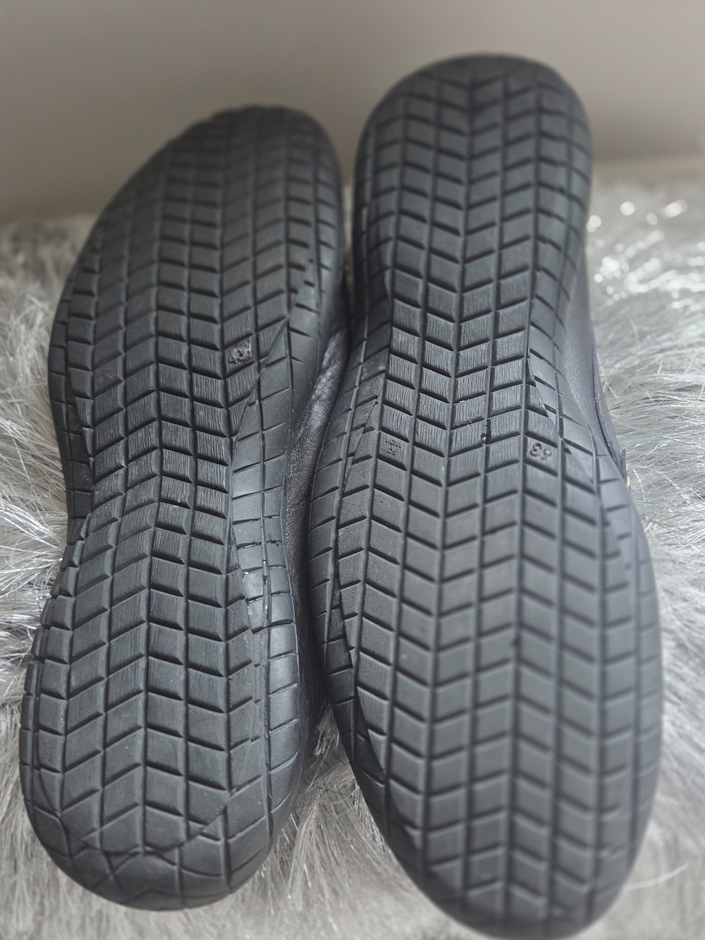 Coach Black Leather Men's Slip-On Loafers with Silver Buckle Barely warn - Picture 7 of 10